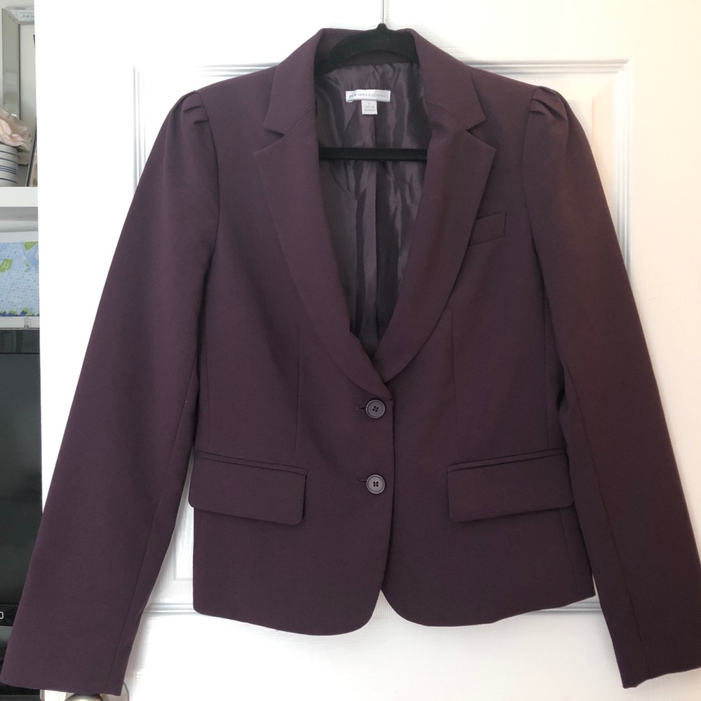 NWOT - NY & Co Plum colored Blazer—never worn!